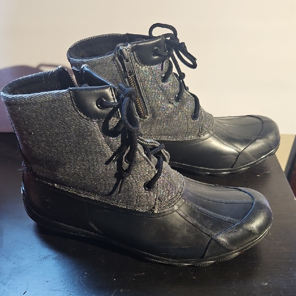 Sperry Black and Gray Boots